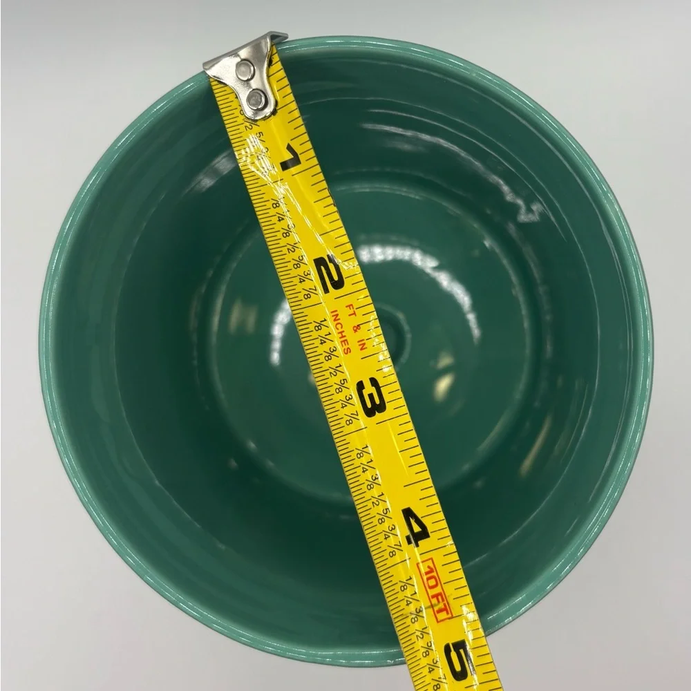 Turquoise Aqua Green Planter Pot with Saucer Porcelain Glossy 5” y2K Modern
